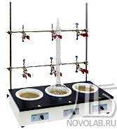 Комплект стоек для 3-х местных колбонагревателей ПЭ и ES Комплект стоек для 3-х местных колбонагревателей ПЭ и ES